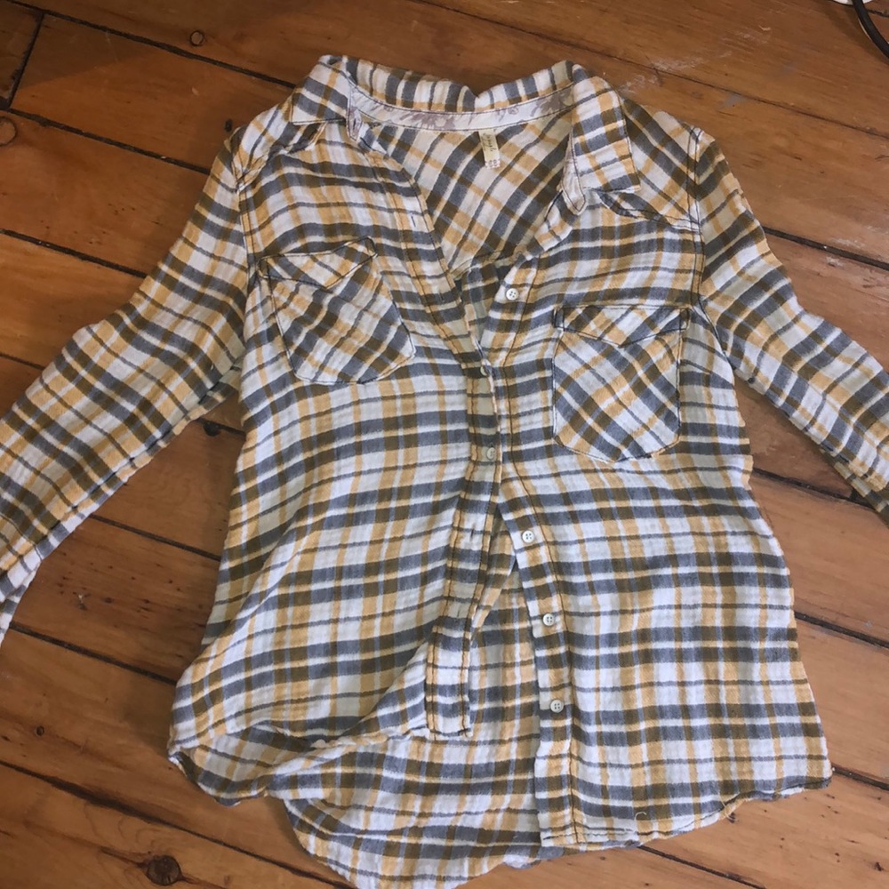 Free People Plaid Flannel